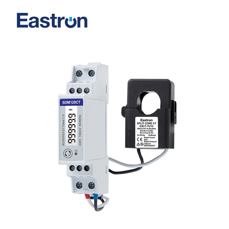 medida modbus sdm120ct mv esct tu10 50a 01v1 fase fios 230v rs485 kwh kvarhuipqpf medidor da energia do trilho do ruido do hz mid 01