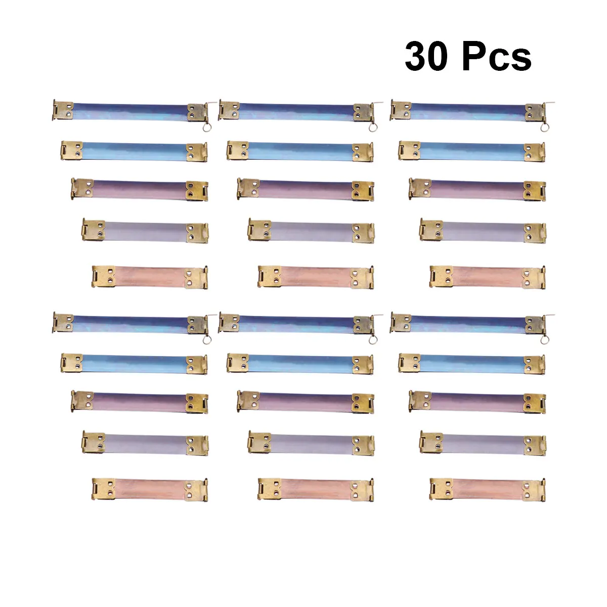 

30Pcs DIY Bag Shrapnel Clips Premium Metal Accessories Different Sizes Stylish Decor for Fashion Bags Home Shop Use