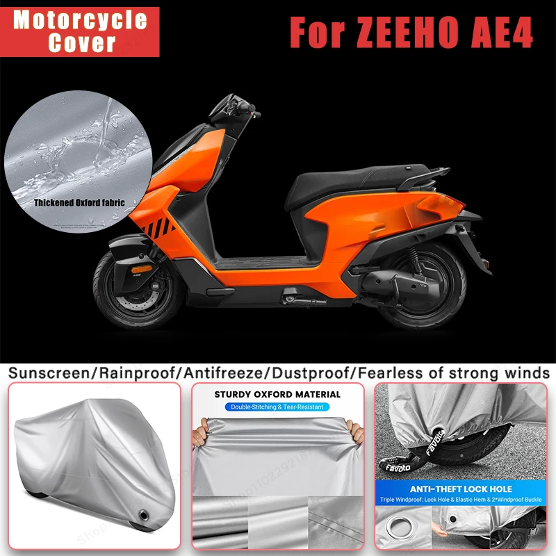 For ZEEHO AE4 No Ear Motorcycle Cover -Outdoor Full Body Protection Waterproof Dustproof Sunscreen Moto Accessories