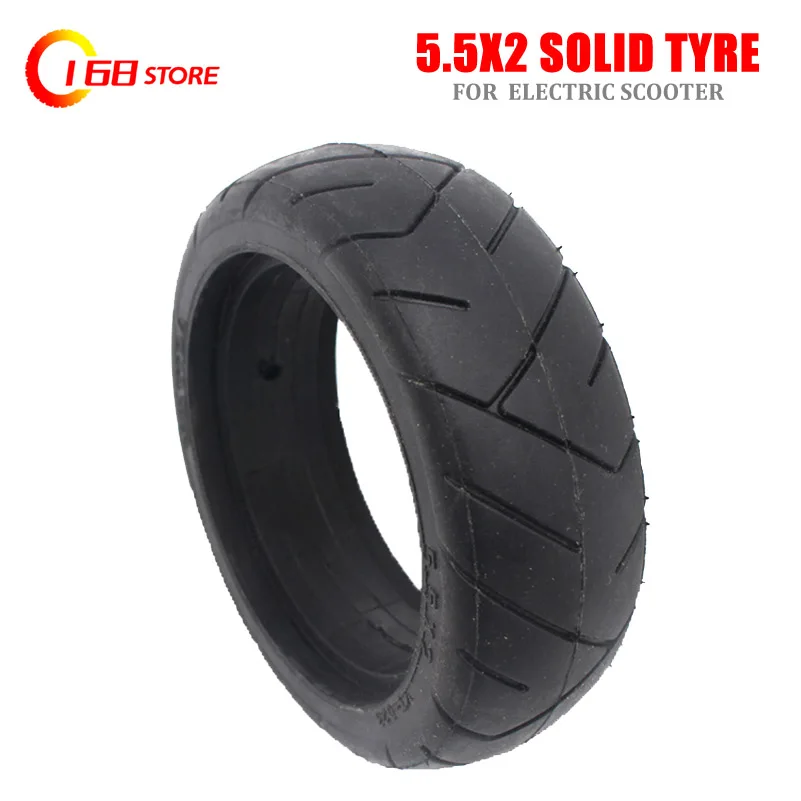 5.5X2 Inch Explosion Proof Tire Fastwheel F0 Rear Wheel Solid   for Jackhot Carbon Fiber Scooter   Electric Scoot