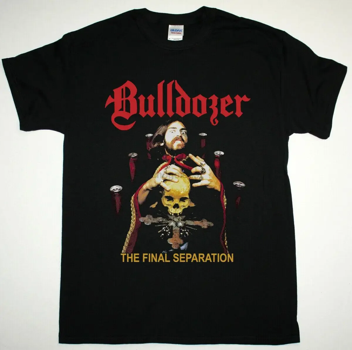 

BULLDOZER THE FINAL SEPARATION 1986 SPEED METAalL THRASH НОВАЯ ЧЕРНАЯ ФУТБОЛКА