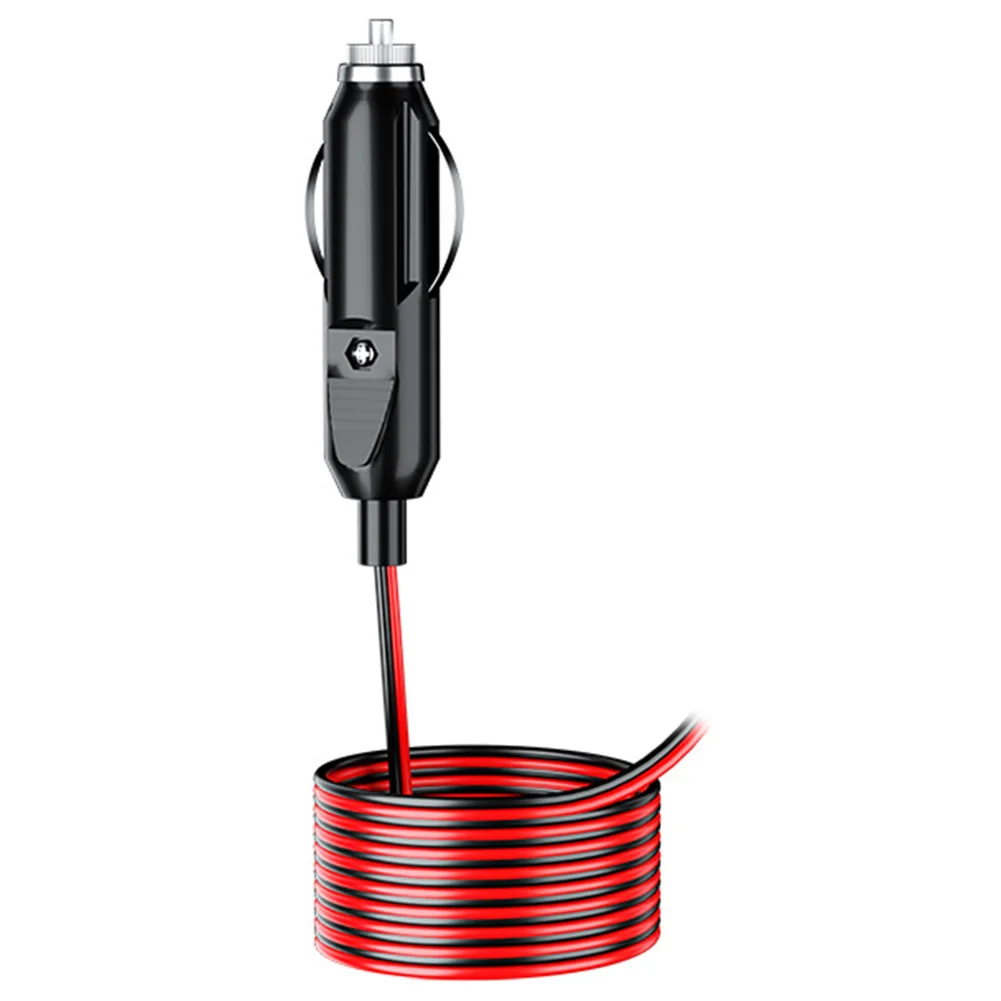 12/24V Auto 15A Male Car Cigarette Lighter Socket Plug Connector Adapter Safe with LED Indicator Light,0.6/1.5/4M Cable Long