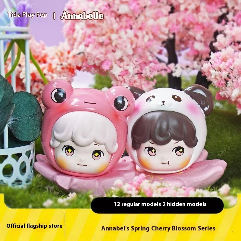

Trendy Pop Annabelle Cute Zoo Spring Cherry Blossom Season Series Cute Grain Mini Blind Box Female Ornament