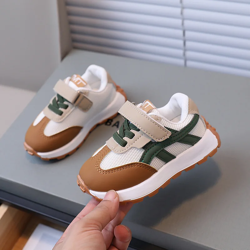 2024 Spring and Autumn New Baby Boys Mesh Breathable Sneakers Girls Anti Slip Casual Trend  Running Shoes Toddler Outdoor Shoes