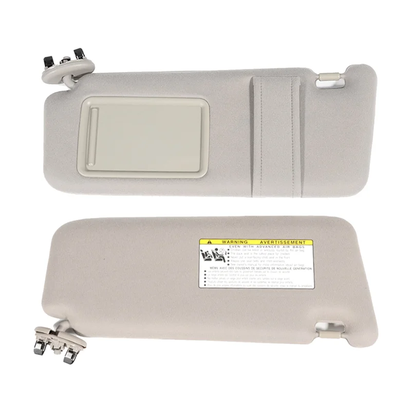 Rechts beige auto zonneklep schaduw voor Toyota Camry 2007-2011 zonder zonnedak en verlichting