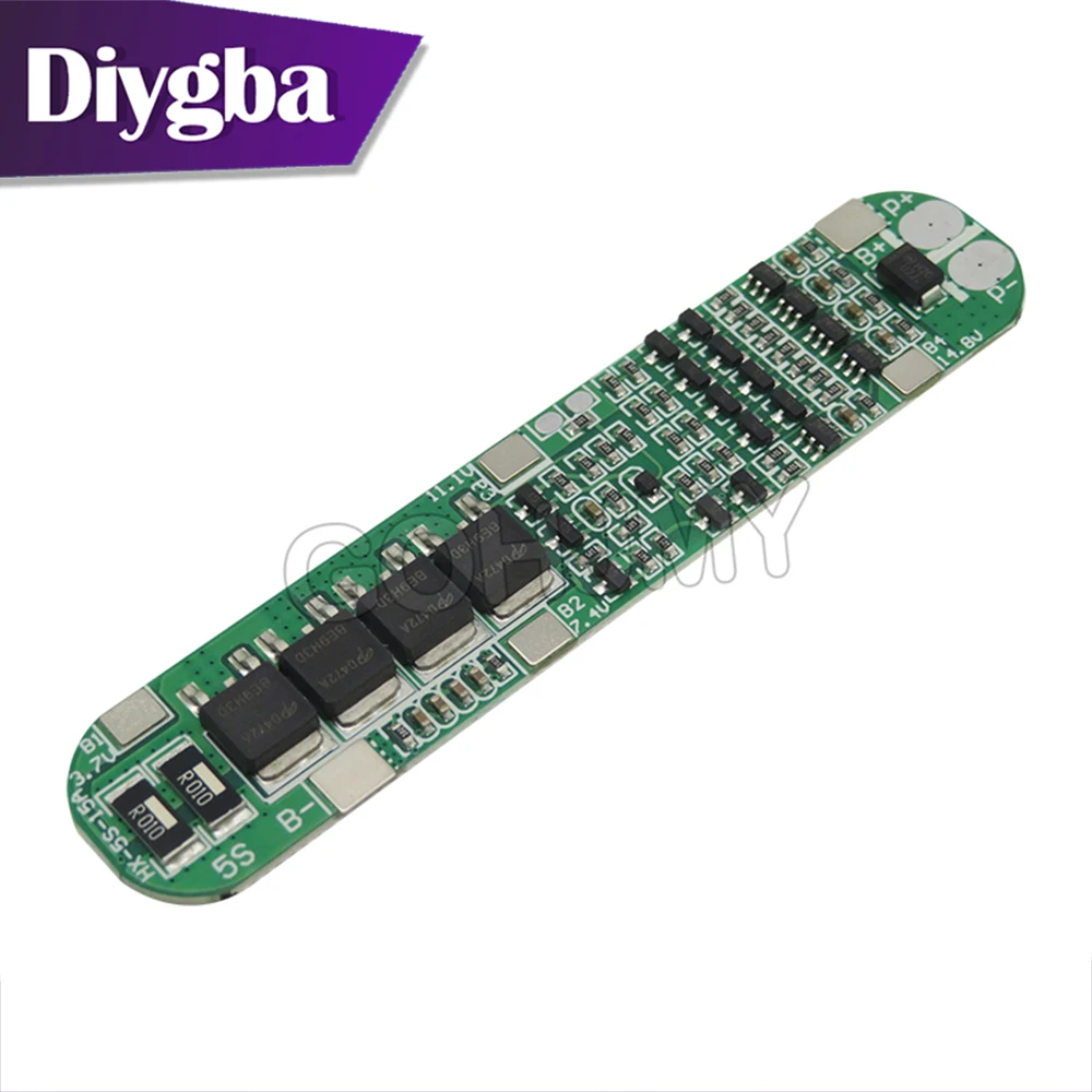 5S 15A Li-ion Lithium Battery 18650 Charger PCB BMS 18.5V Cell Protection Board Integrated Circuits