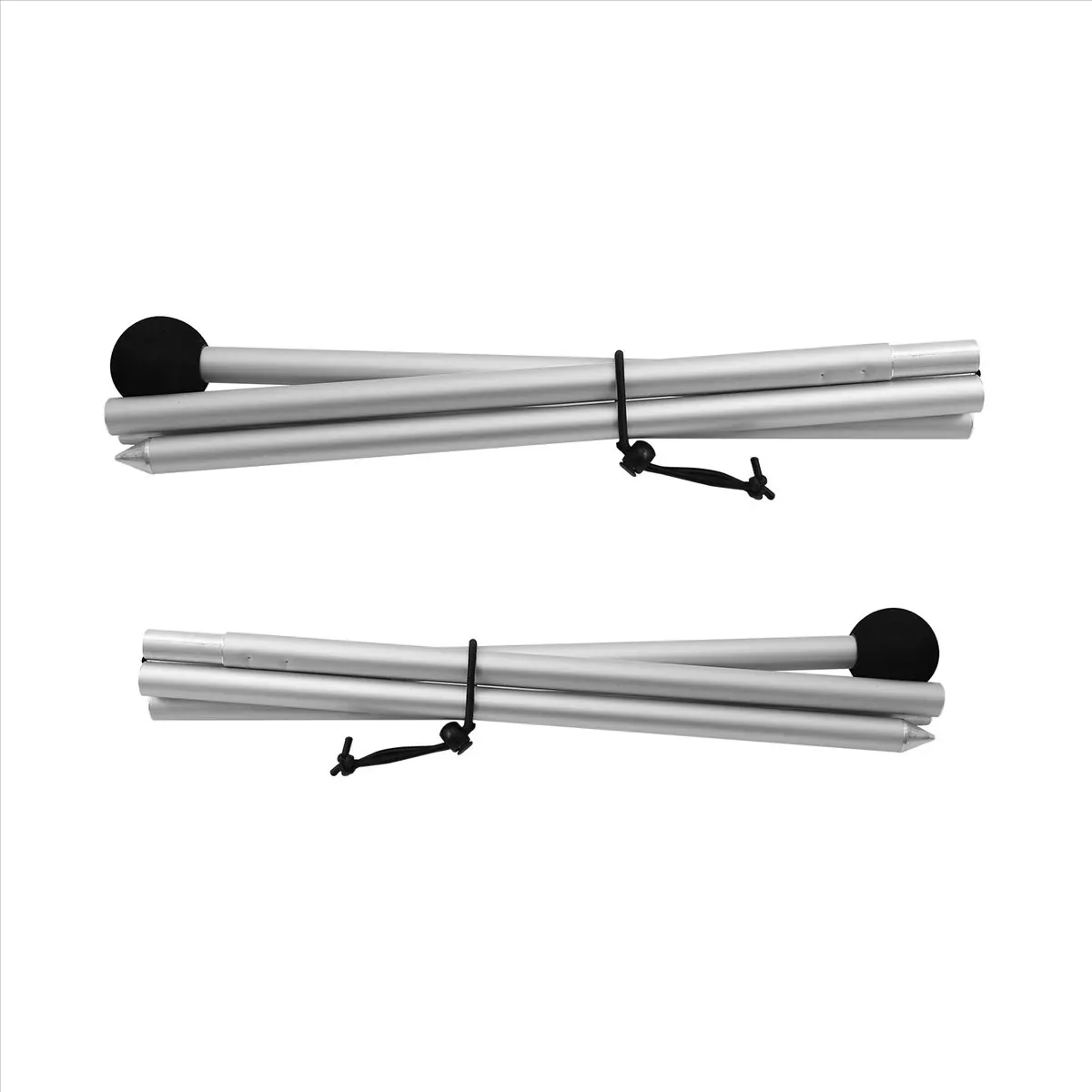 ABME New Beach Tent Poles Replacement 2 Packs Foldable Portable Aluminum Alloy Repairing Fixing Accessories for Camping Parties