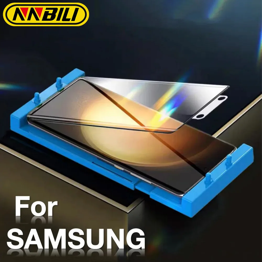 NNBILI 3-teilige Keramik-Hydrogel-Folie für Samsung Galaxy S25 S26 Ultra S24 S23 S22 S21 S20 S10 S9 S8+ Displayschutzfolie + Installationsset