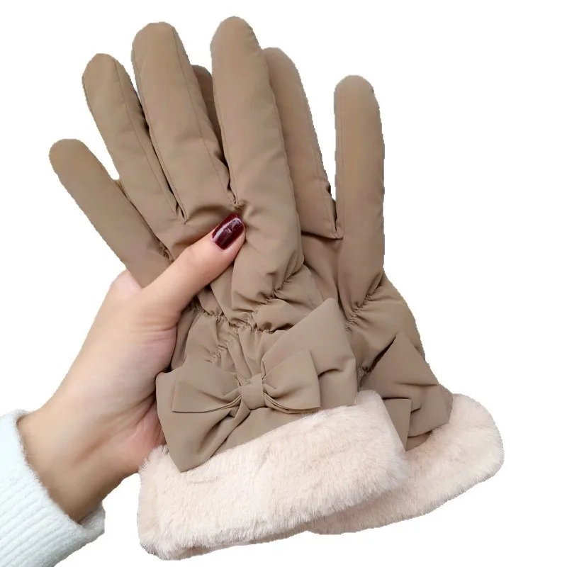 

Зимние перчатки с сенсорным экраном, новые ветрозащитные морозостойкие велосипедные перчатки, термоплюшевые теплые лыжные варежки, зимние