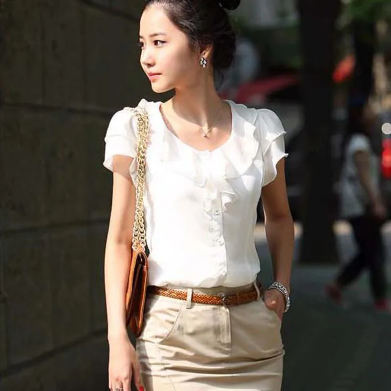 Thumbnail 4 - #4 New Chiffon Blouse Tops Arrivals