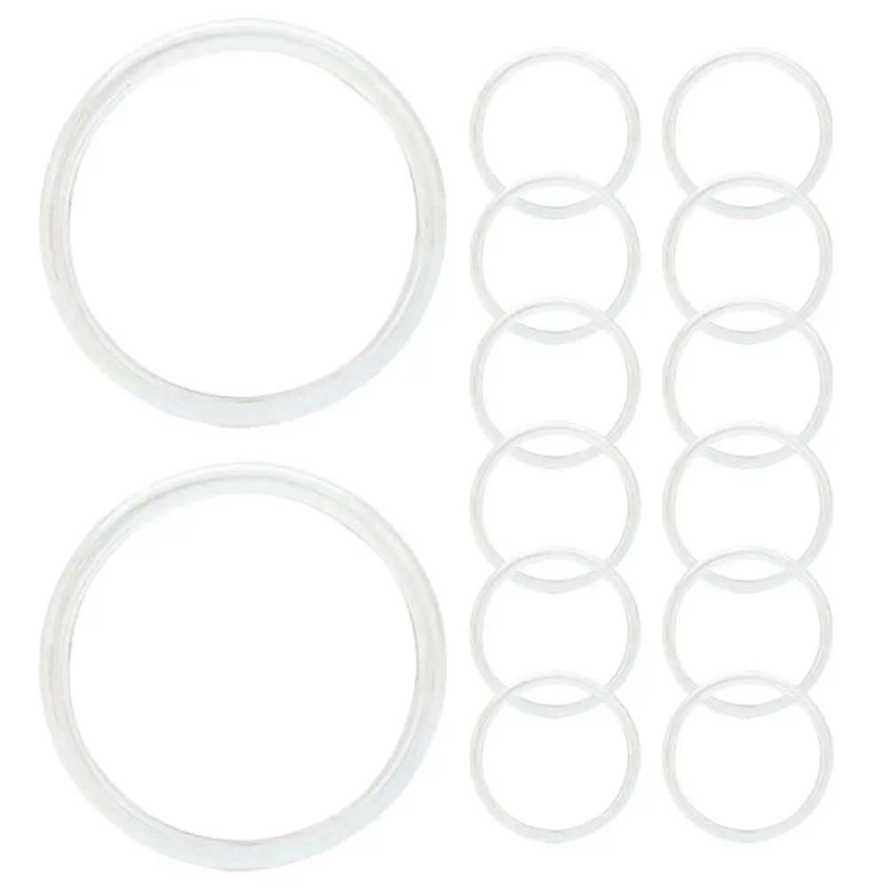 40Pcs Transparent Planner Disc Rings for Notebooks Scrapbooks DIY Binders Loose Leaf Organization Expansion Binding Discs