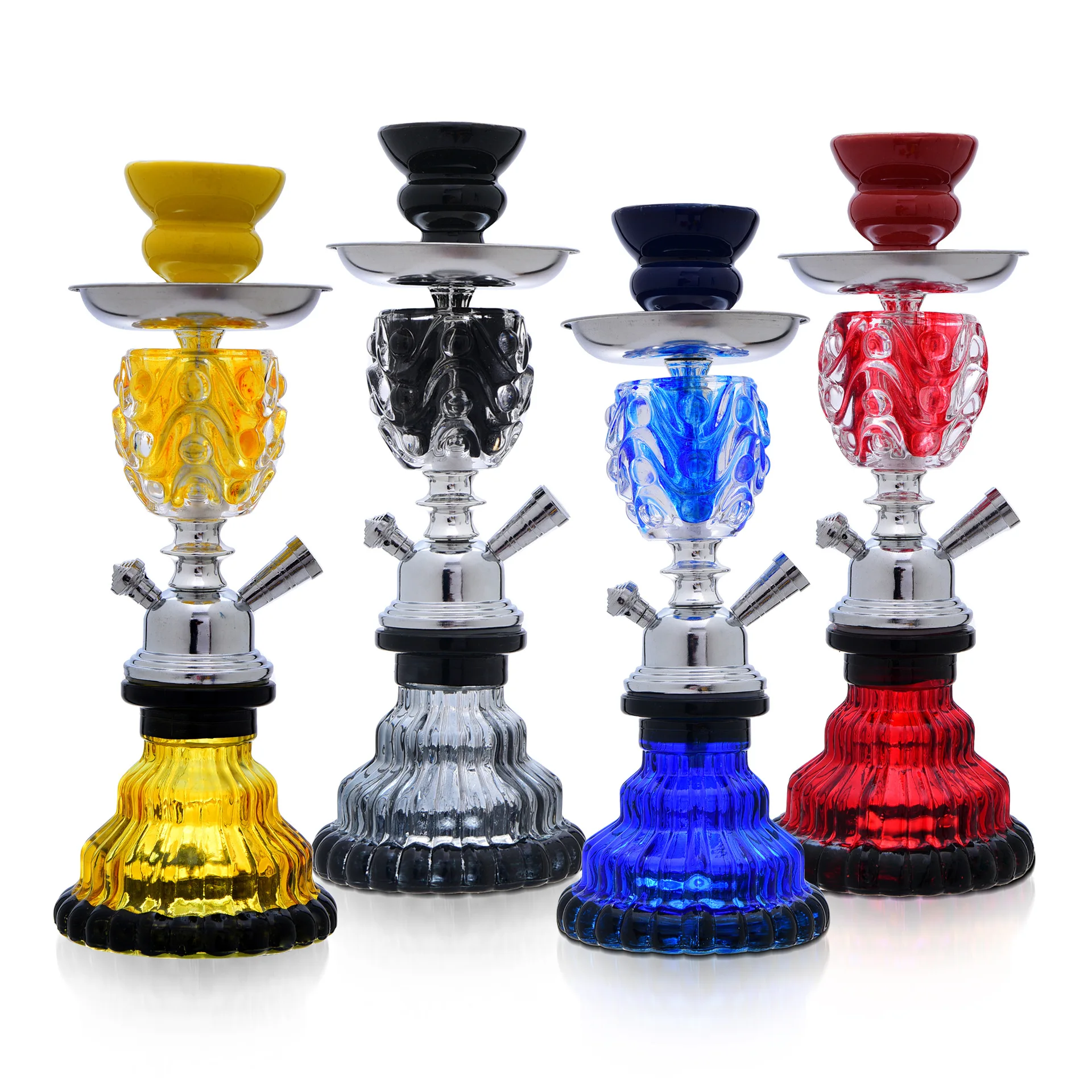 Explosive Arabian Shisha Bar Single and Double Pipe Glass Water Bottle Shisha Complete Set Hookah Accessories