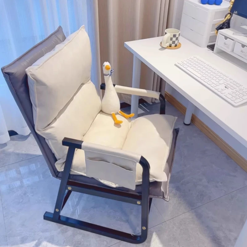 

Adjustable White Office Chair Armrests Spinning Desk Vanity Office Chair Recliner Ergonomic Cadeira De Gamer Home Accessories