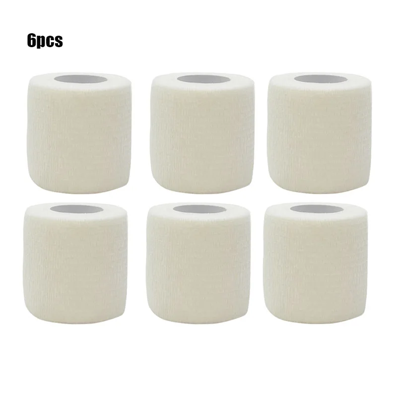 3/6/20PCS White Sports Self Adhesive Elastic Bandages Anti-slip Athletic Nonwoven Disposable Waterproof Elastic Bandage Aid Kit