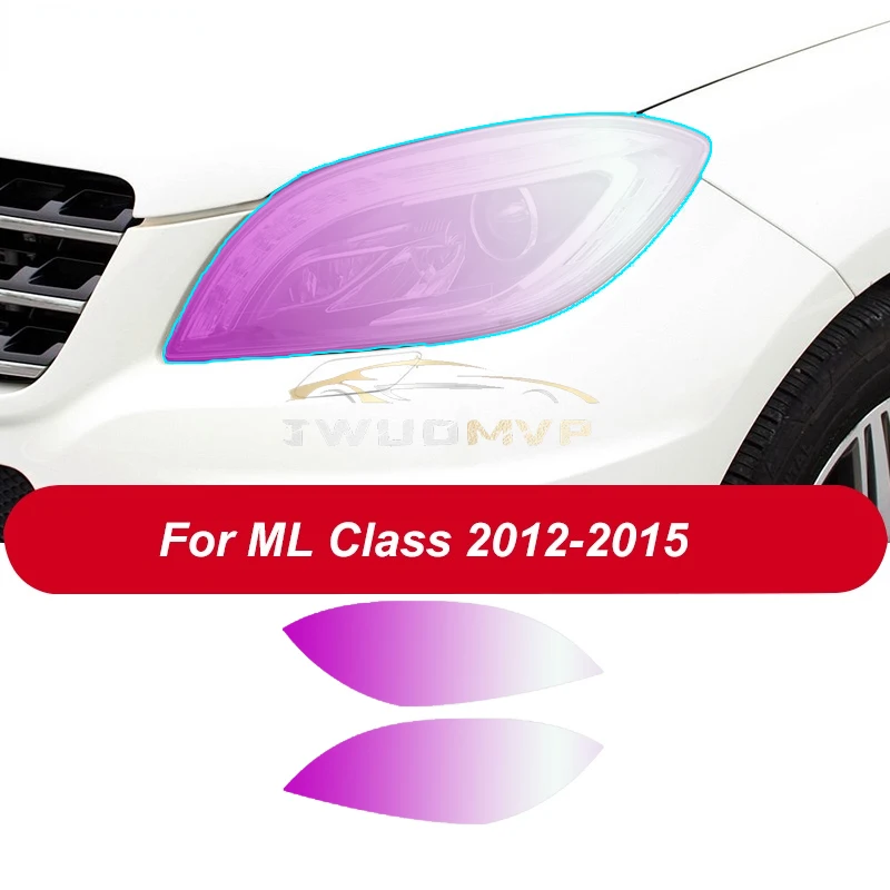 

Защитная пленка для фар автомобиля Mercedes Benz ML Class W166 2012-2015 ML320 ML350 63, аксессуары, прозрачная черная наклейка из ТПУ