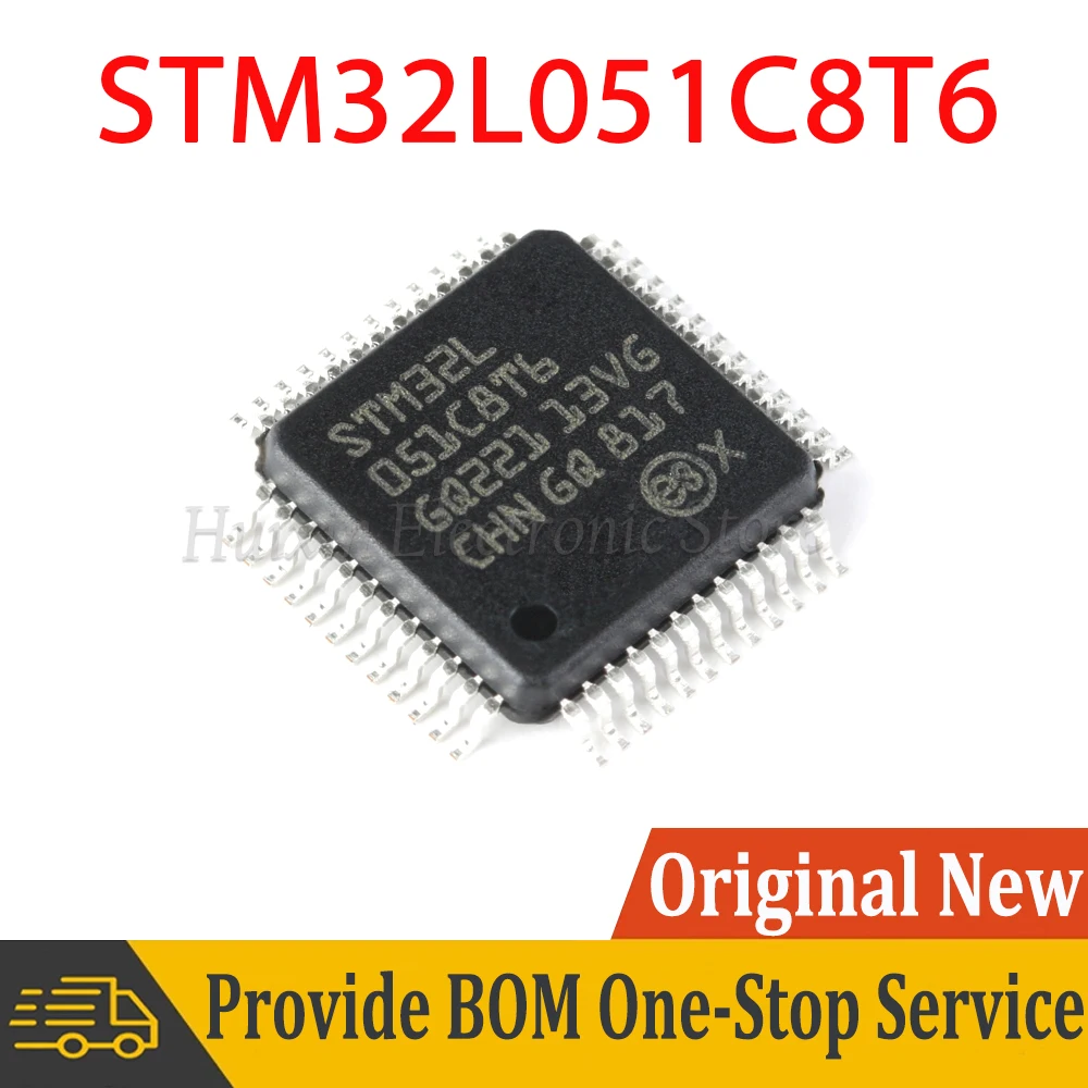 STM32L051 STM32L051C8T6 LQFP-48 SMD شرائح IC الجديدة والأصلية