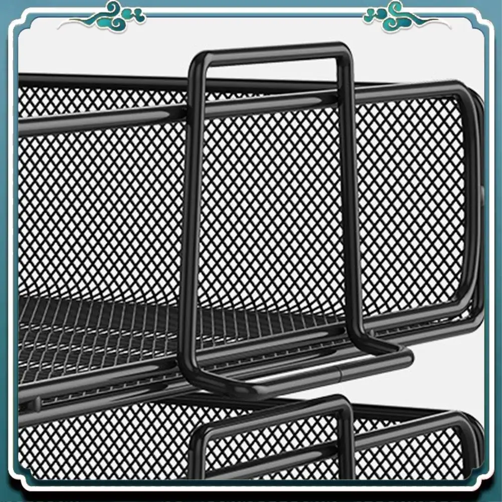 Easy To Use 2-Layer Letter Tray Stackable Paper Sorter Desktop Organizer Desk File Tray Office And School Supplies