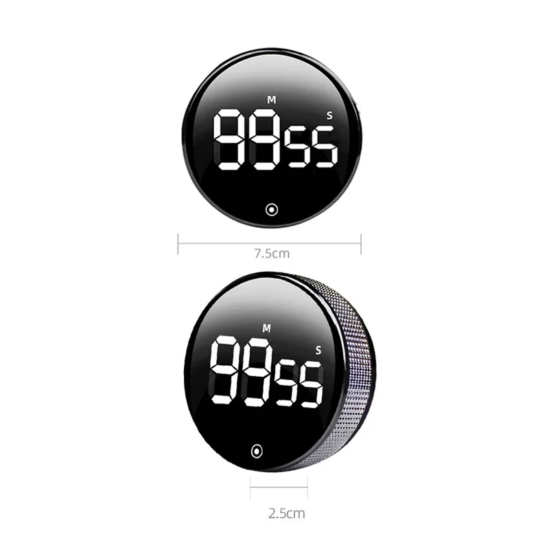 1/2pcs Digital Kitchen Timers Visual timers Large LED Display Magnetic Countdown Countup Timer for Classroom Cooking Fitness