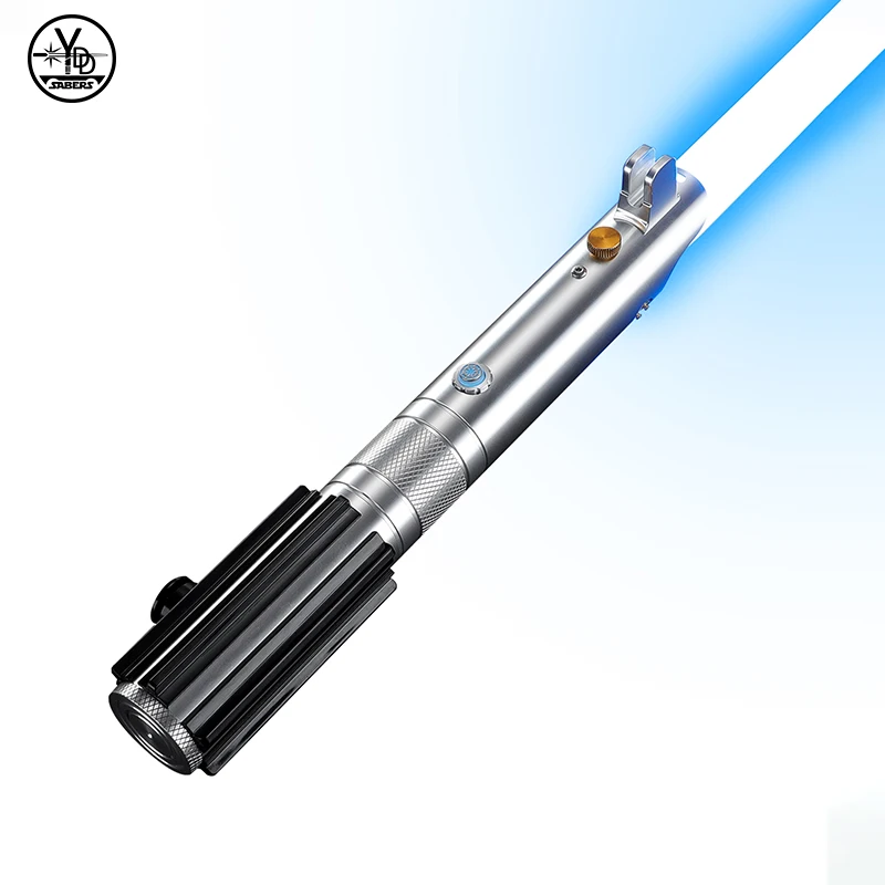 Dueling Lightsaber 16 RGB Colors 16 Sound Fonts Motion Control Premium Metal Handle Replaceable Blade Cosplay Party Gift Toy For Adult Collectors
