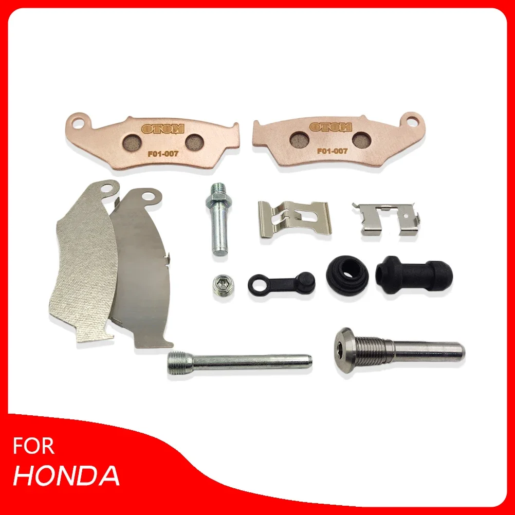 Motorcycle Front Rear Brake Kit For NISSIN HONDA CR125R CR250R CRF250X CRF450X Caliper Screw Spring Brake Pads Brake Pump Repair