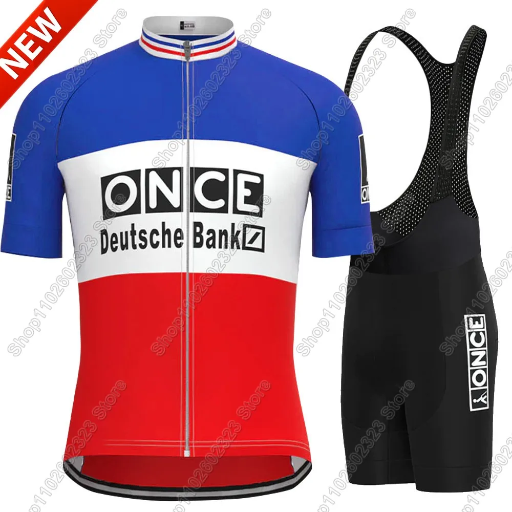 

Ретро Once France Team Велосипедный трикотаж 2025 Комплект летней велосипедной одежды Рубашки для шоссейного велосипеда Костюм Велосипедные нагрудники Шорты MTB Ropa Maillot