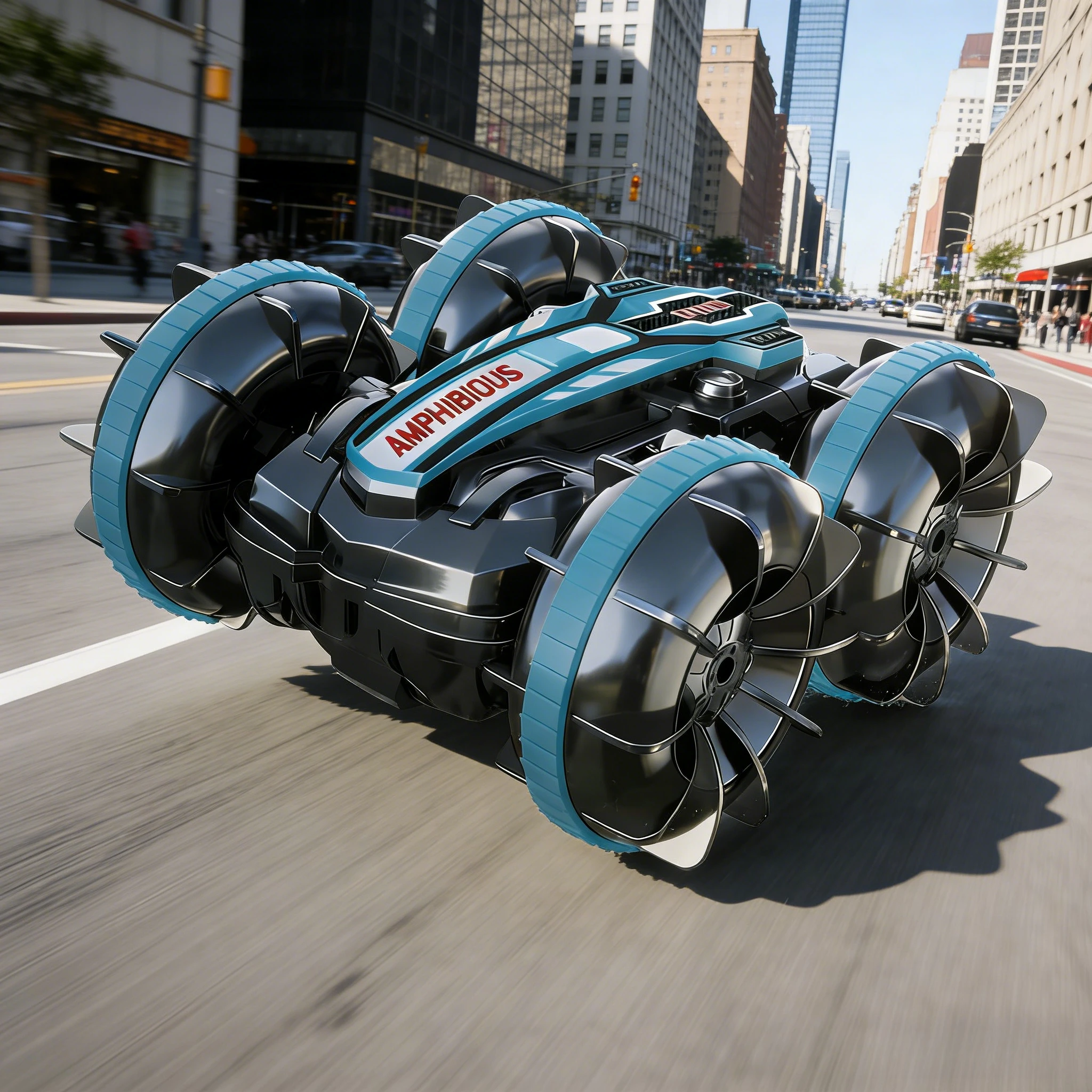 

Amphibious RC Stunt Car Double-sided Tumbling High-tech Electric Remote Control Toy for Children