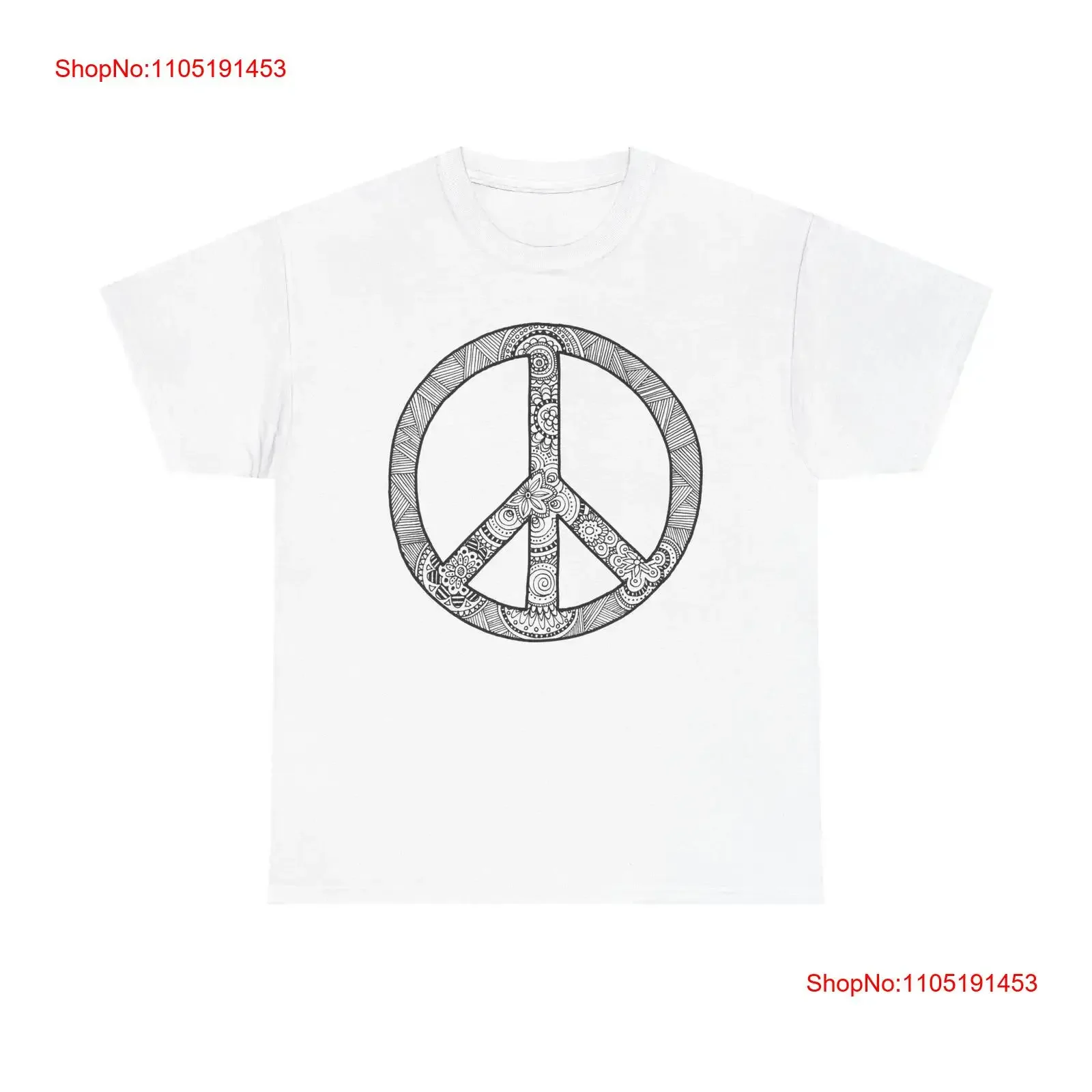 

Peace Symbol Heavy Cotton T Shirt Casual Wear for Lovers Music vintage Washed Versatile Top For Everyday Wear Unisex homme