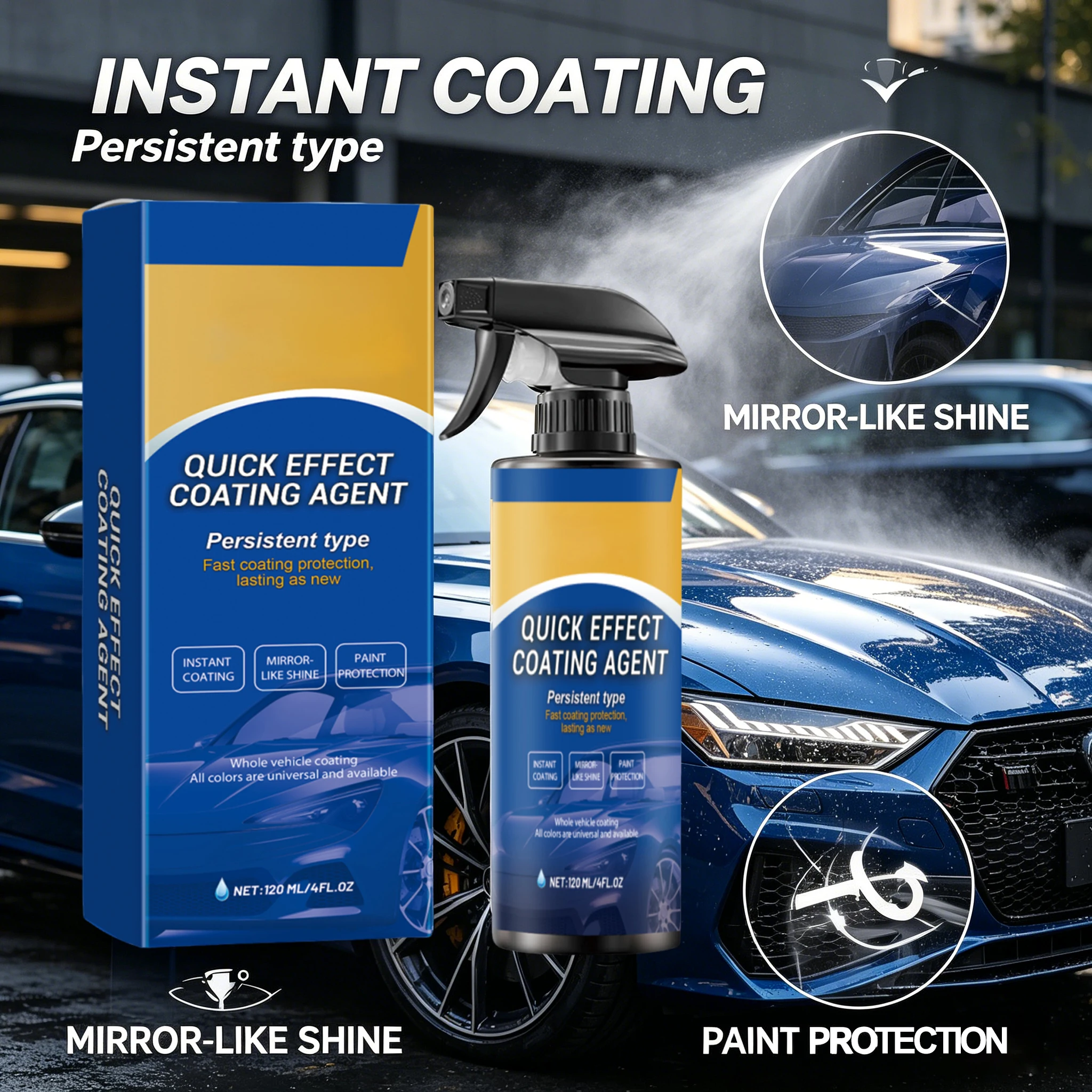 Nano Liquid Coating - Spray do szybkiego powlekania samochodu, nano