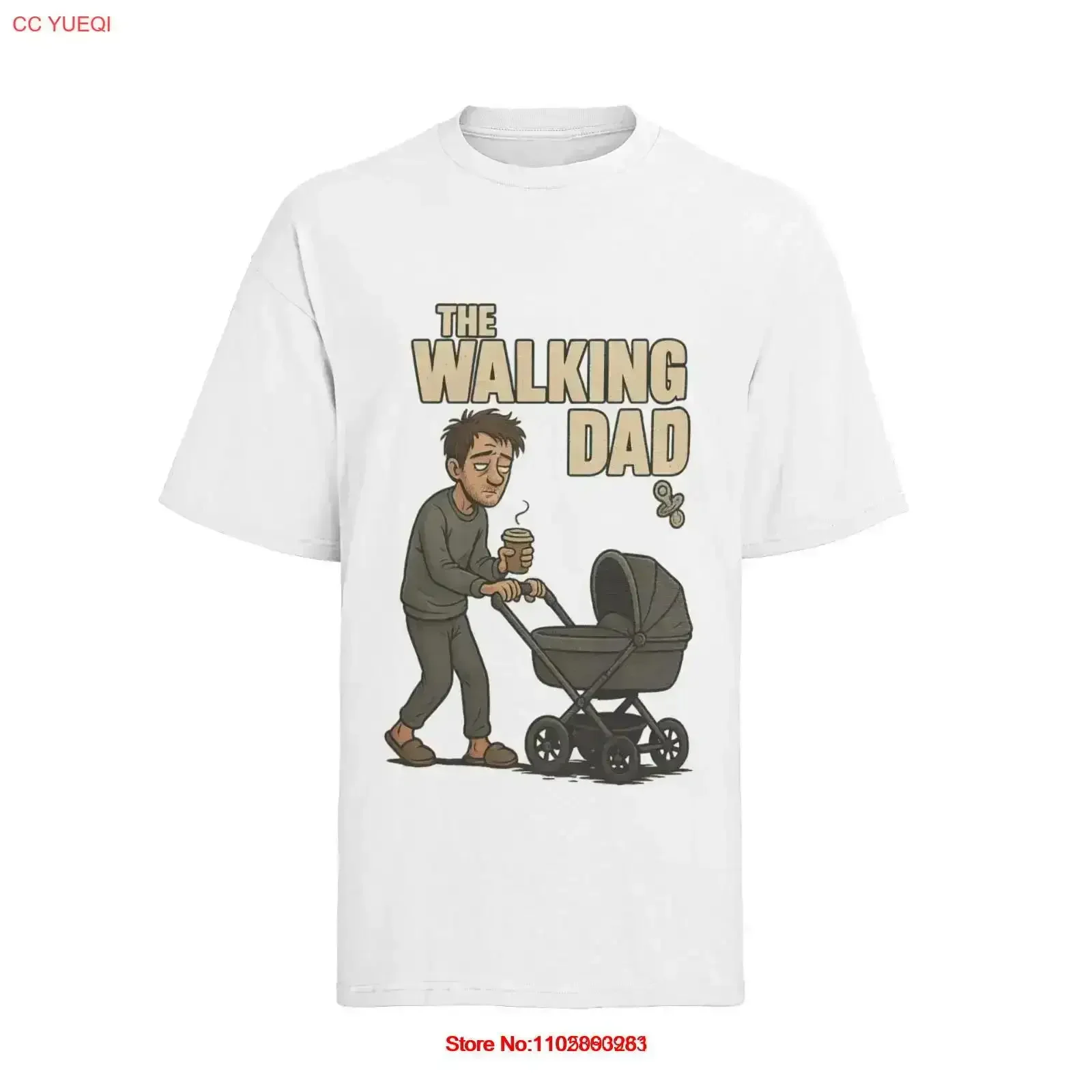

Мужская футболка The Walking Dad Parody Dead S XXXL, винтажная стираная повседневная уличная одежда, модельерская одежда, слегка графика