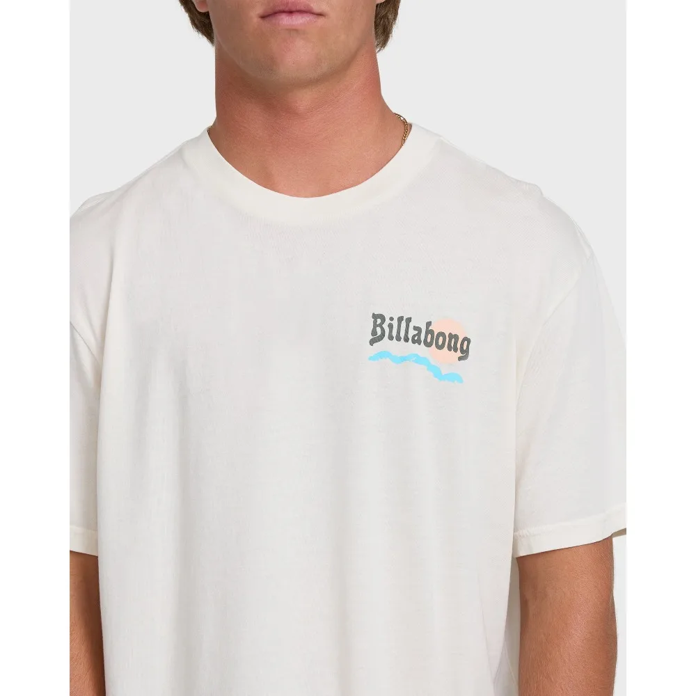 Billabong Loner Wave Washed Premium Tee Best-seller T-shirt 100% Cotton Tee Casual Sports Breathable Short Sleeve