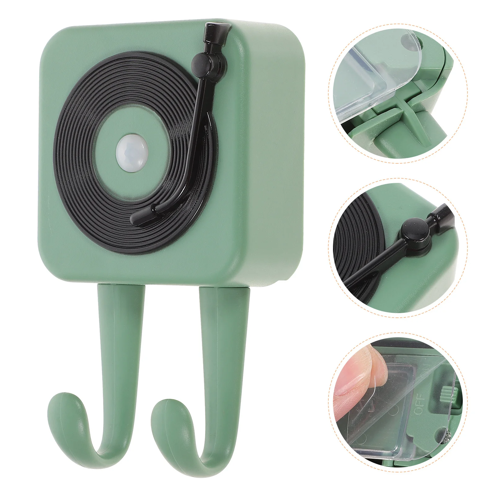 1pcs Anti Lost Reminder Infrared Induction Sensor Alarm Voice Prompter Wall Mount Key Holder Smart Forgotten Key Alert Device