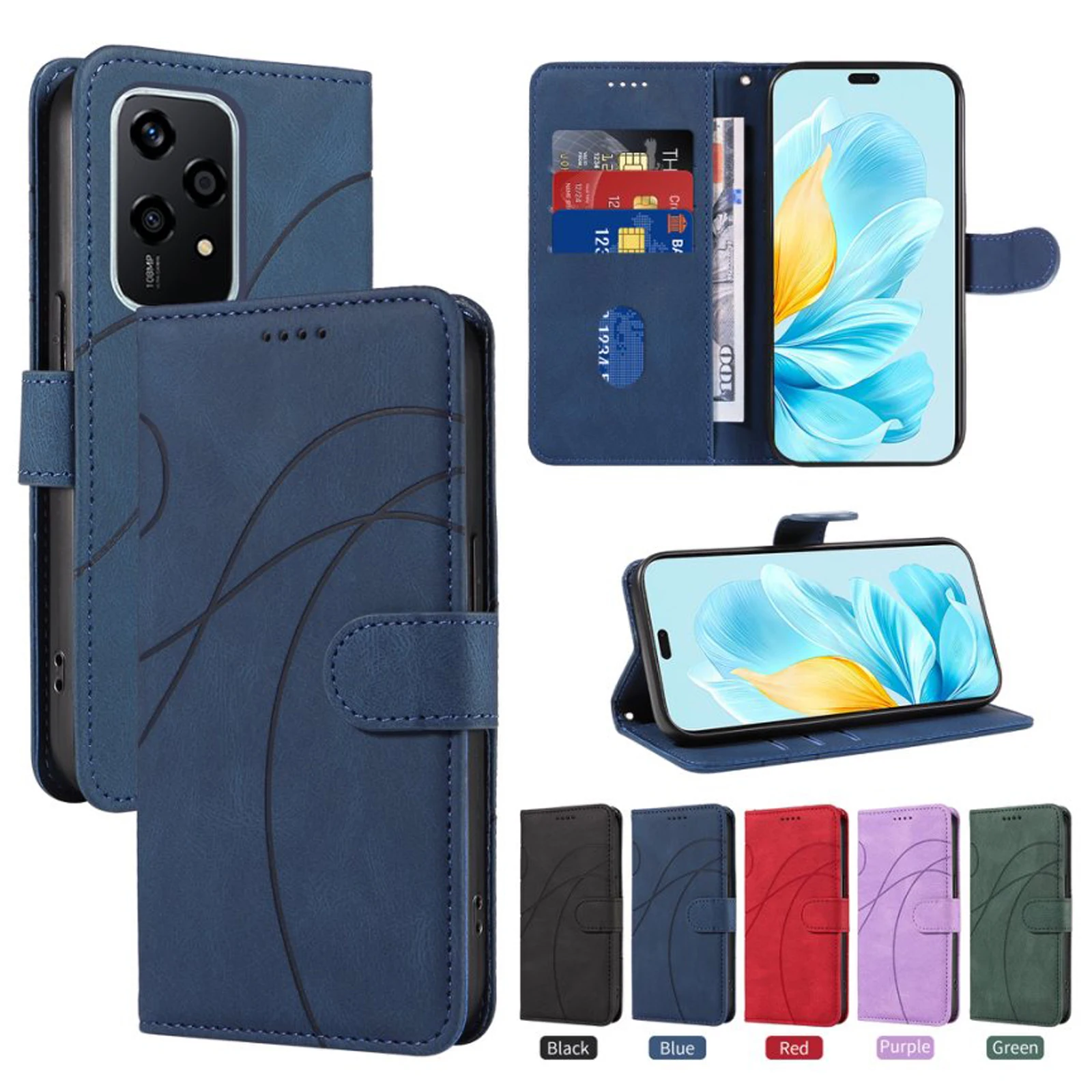 

Leather Case For Huawei Honor 200 Lite 90 Smart 70 50 Pro X8 5G X7C 4G X7B X7A X7 X6s X6B X6A X6 X5B Plus Magic 5 6 Wallet Cover