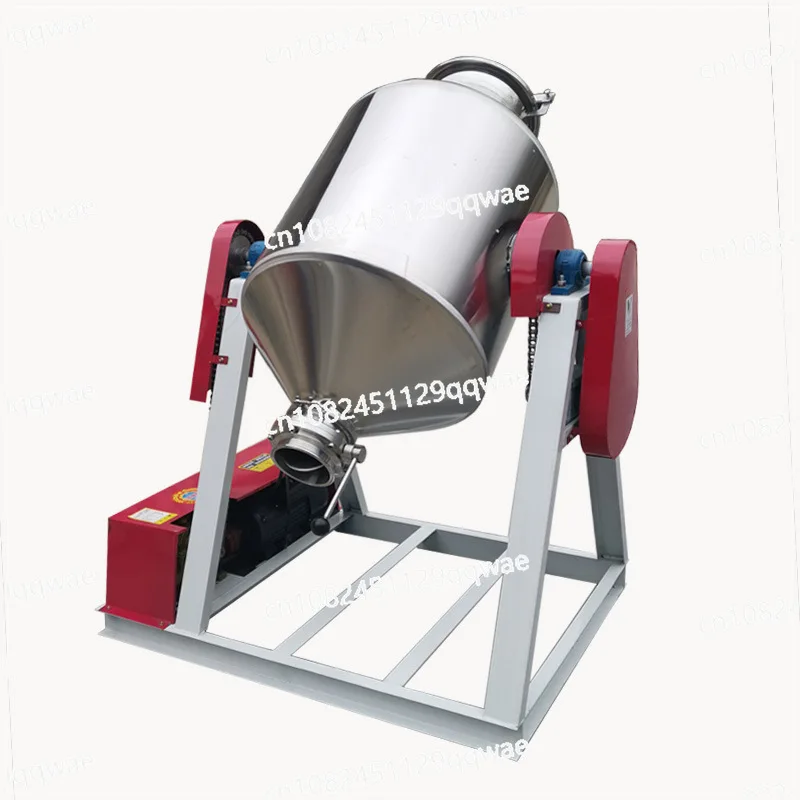 Dry Powder Mixer Stainless Steel Food Pellet Mixer High Capacity Double Cone Drum Mixer