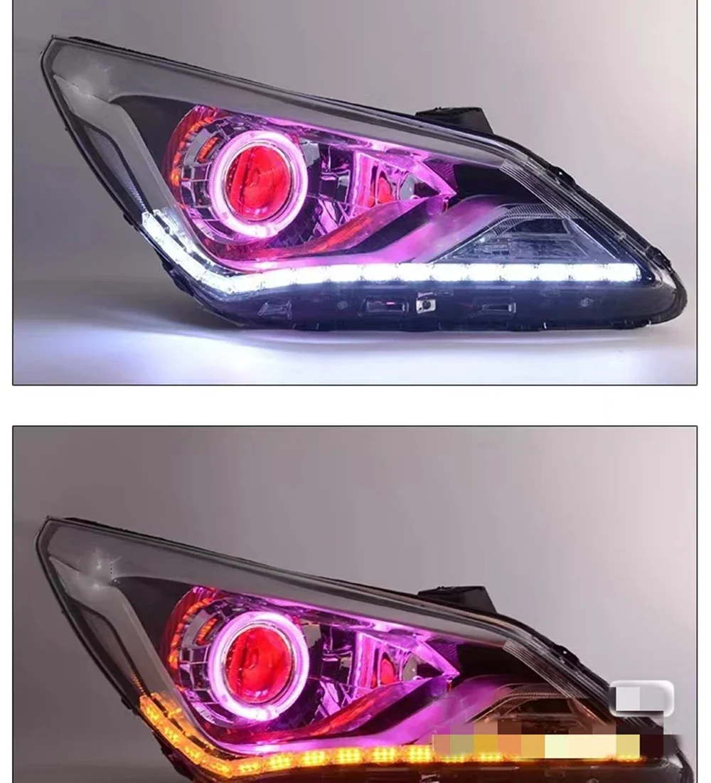 For HYUDNAI REINA 2009-16 LED Headlight assembly DRL daytime running light lamp Xenon Car accessories accesorios para auto