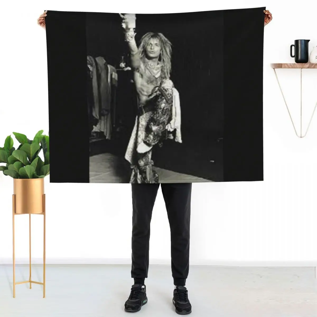 

David Lee Roth - Poster Throw Blanket Multi Use Warm Blanket for Living Room Bedroom
