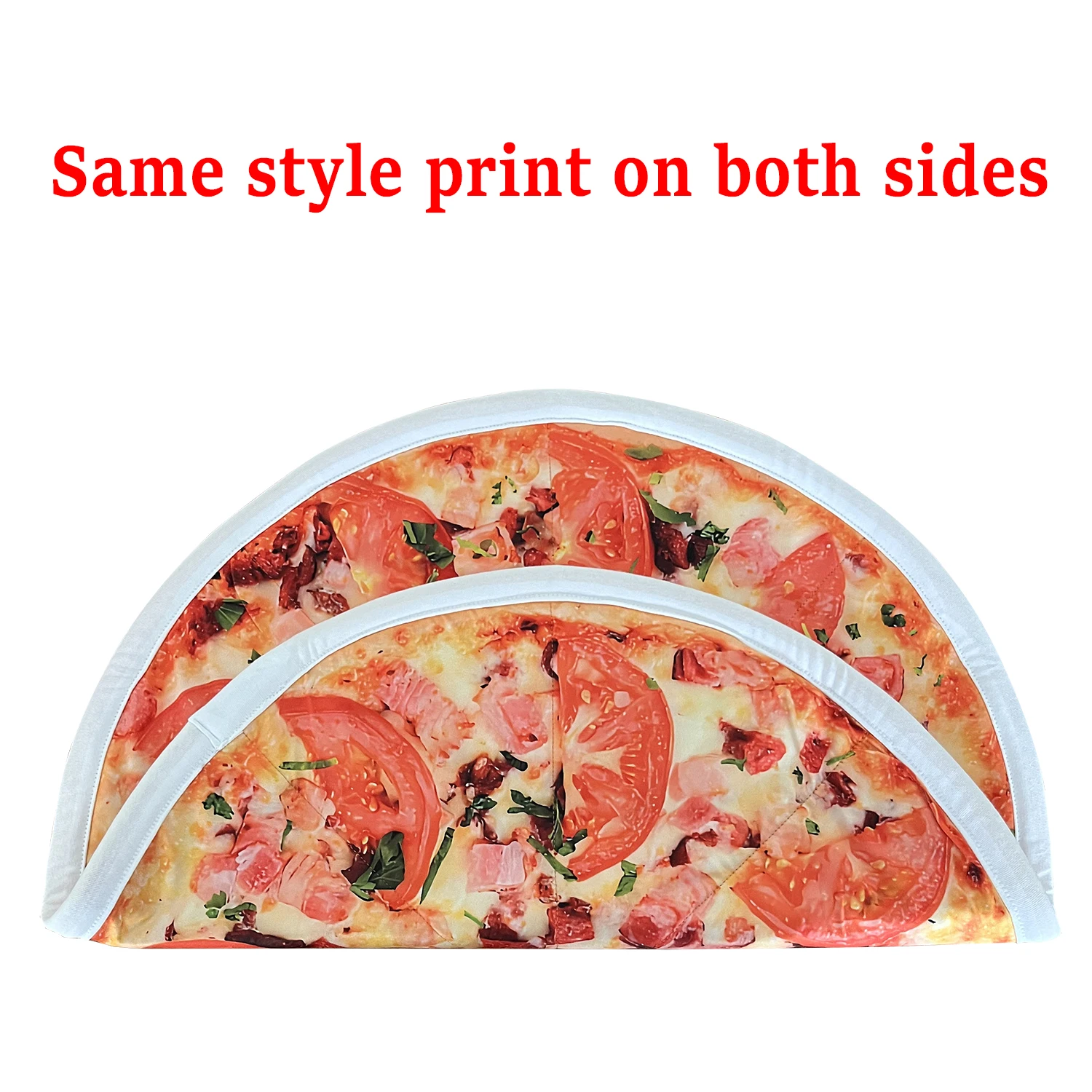 Dapo Spinning Dance Handkerchief Round Pizza Pattern Lycra Flying Handkerchief 67cm*67cm Customizable Rotating Handkerchief