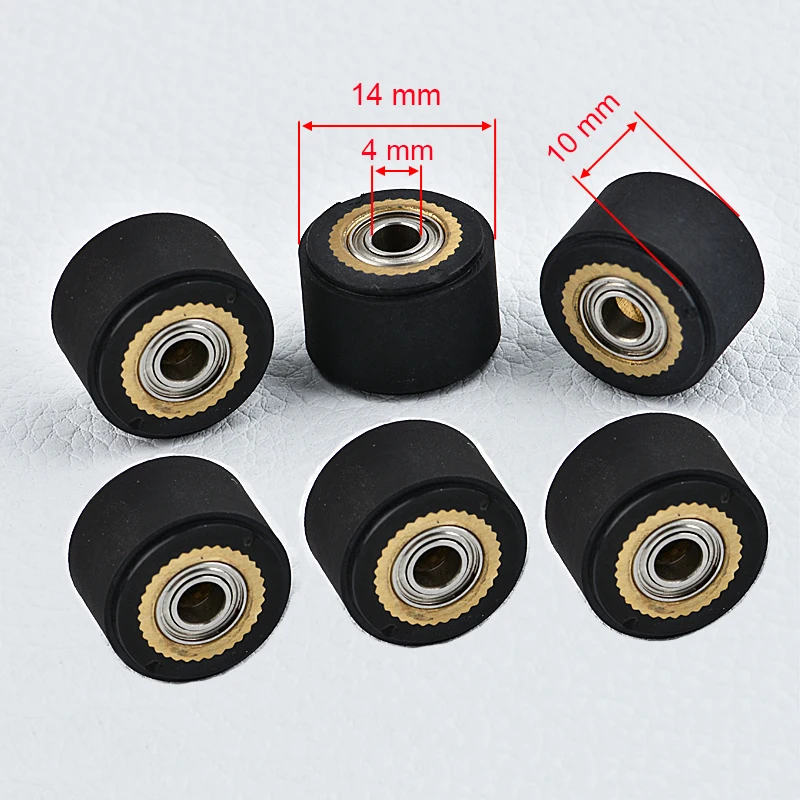 3PC Pinch Roller Push Wheel Roll For Mimaki Roland CAMM Graphtec CE5000 120 Liyu Cutting Plotter Vinyl Cutter Feed Rubber Copper