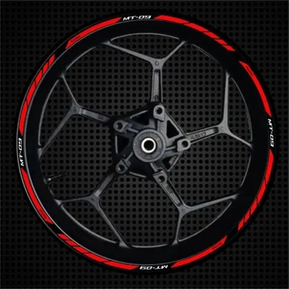 

For Yamaha MT-09 Wheel Hub Decal Decoration MT09 Set MT 09 Inner And Outer Rim Reflective Waterproof High Quality Sticker 2022