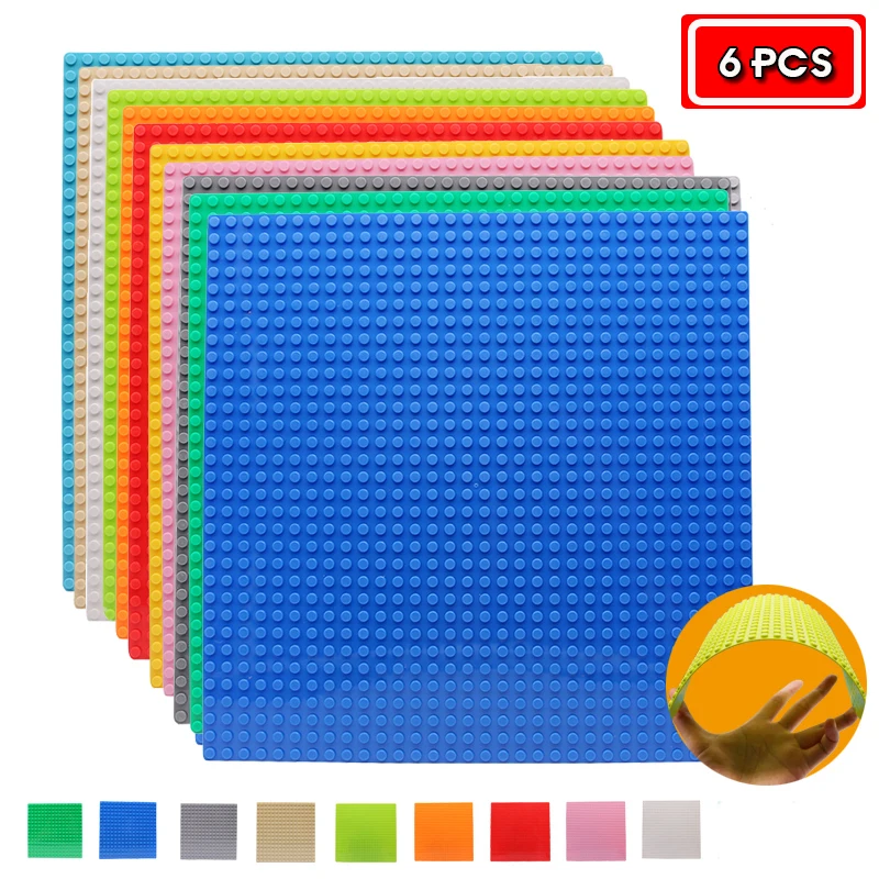 

32x32 Studs Base Plates 6PCS Set Figures Bricks Base Plates City Classic DIY Building Blocks Baseplates Toys For Children