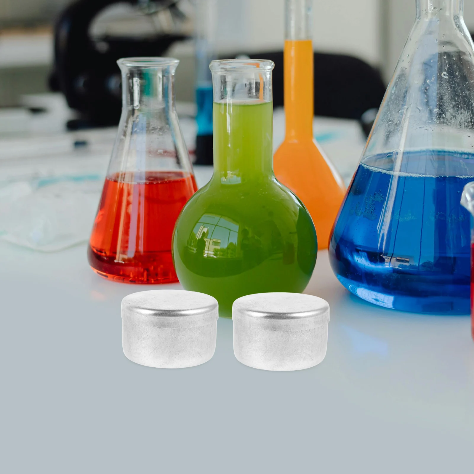 

Sample Box Containers with Lids Aluminium Empty Soil Aluminum Boxes Jars Storage