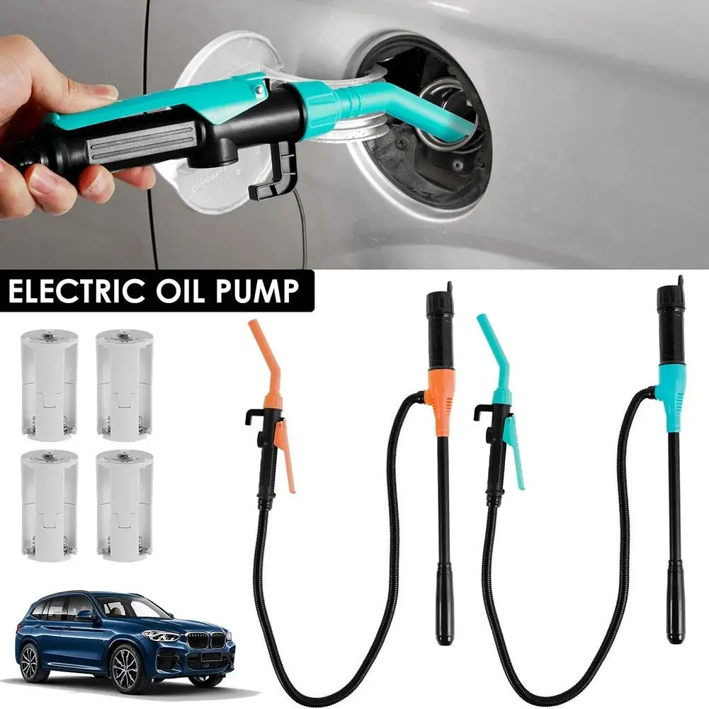 Liquid Transfer Pump Battery Powered Fuel Transfer Pump with Flow Control Nozzle Portable Liquid Transfer Pump for Gas Diesel