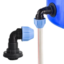 20/25/32mm Plastic PE Tube Elbow Connector Water Splitter Rain Barrel Fitting Pipe T-Shape Joint Garden Irrigation Adapter