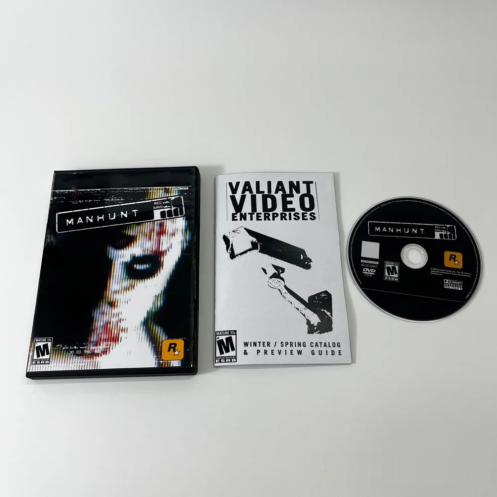 سلسلة Manhunt NTSC U/C نسخة قرص نسخ لعبة فيديو ريترو تعمل لآلة PS المعدلة مع وظيفة القراءة المباشرة