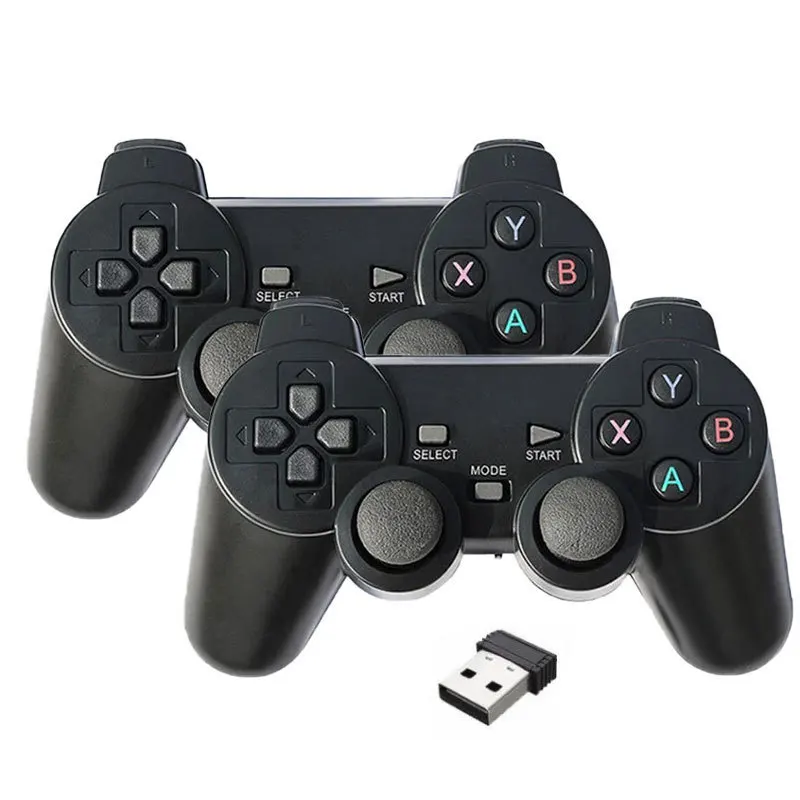 Custom Dual Player Game Controller for PC, 2.4G Wireless Connection, Android TV Game Controller