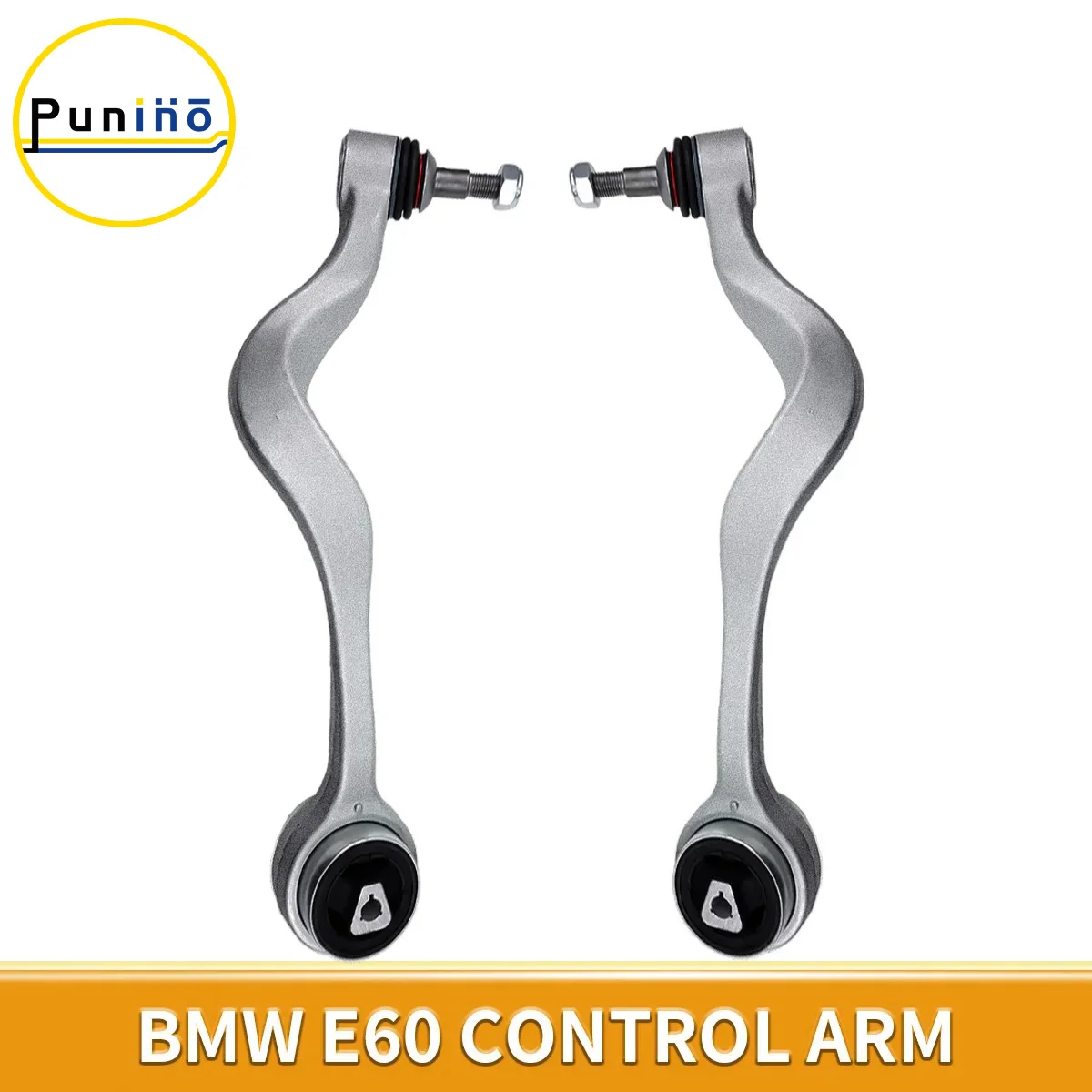 

Punino 2pcs Front Lower Forward Control Arm Pair Set for BMW 525i 530i 545i 550i M5 2004 2005 2006 2007 2008 K620125,K620126