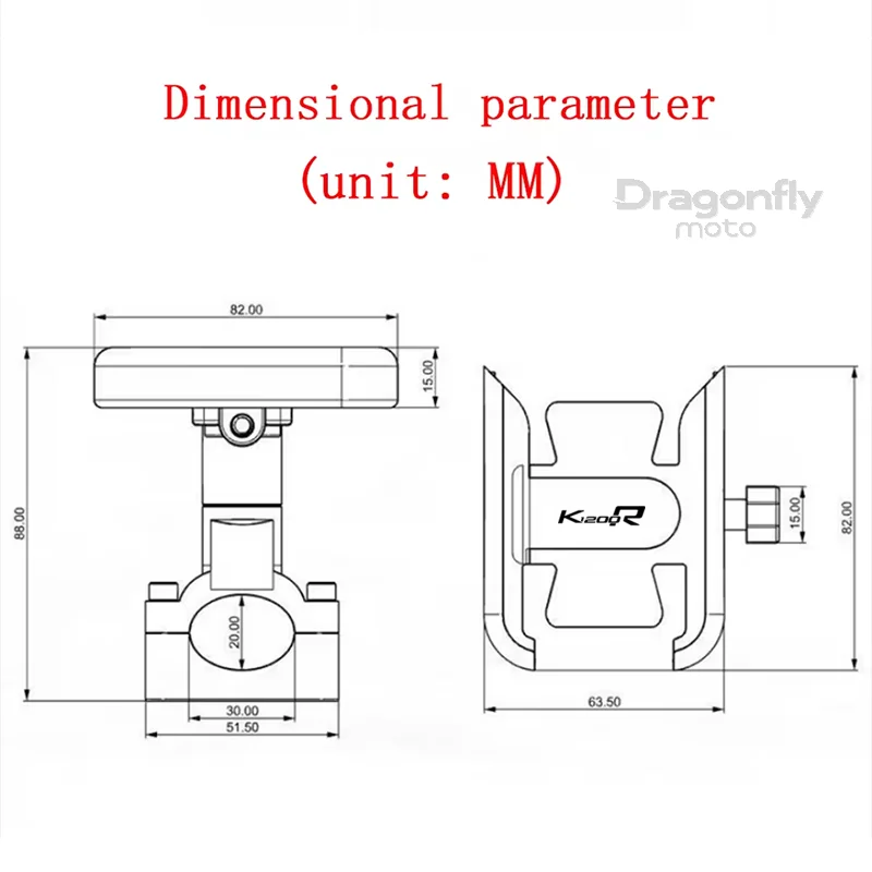 สําหรับ BMW K1200R K1200S K 1200 R K 1200R อุปกรณ์เสริมรถจักรยานยนต์ผู้ถือโทรศัพท์มือถือ GPS Navigation Mounting Bracket