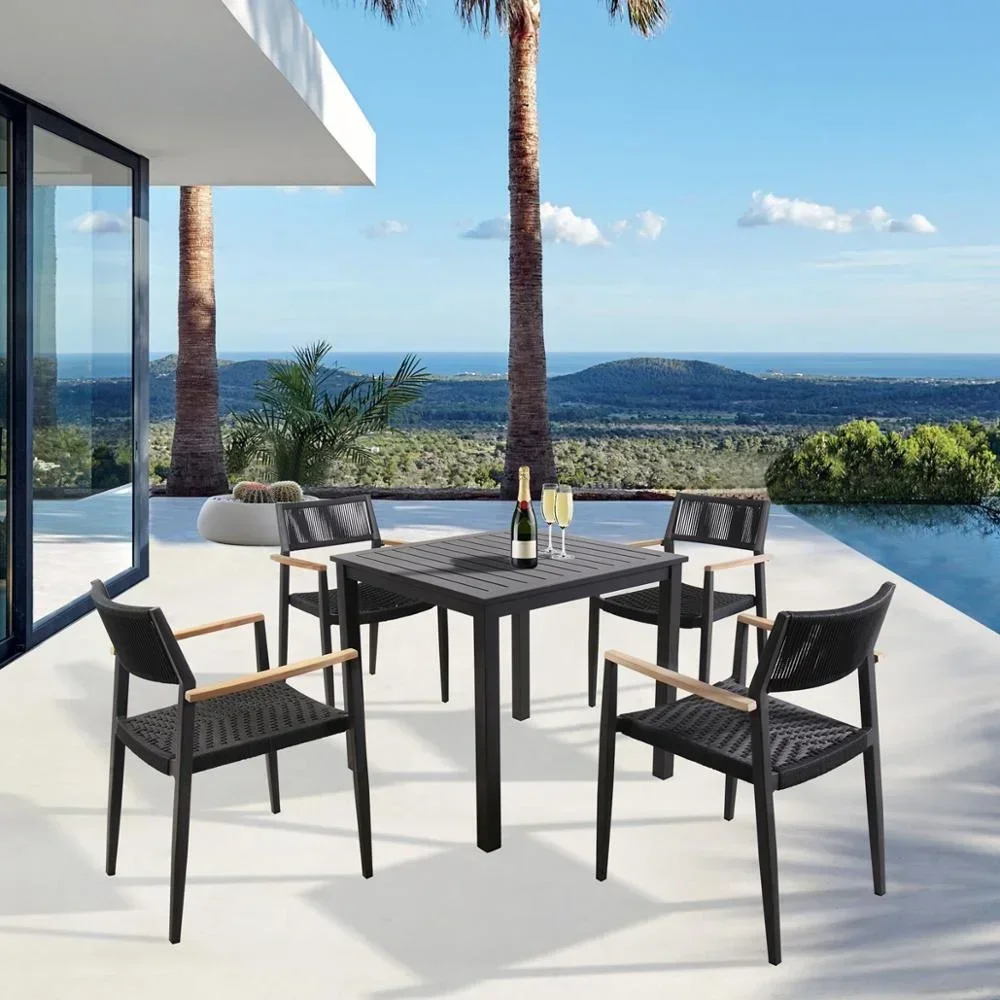 

Outdoor Patio Dining Table And Chair Sets For Hotel Restaurant Garden