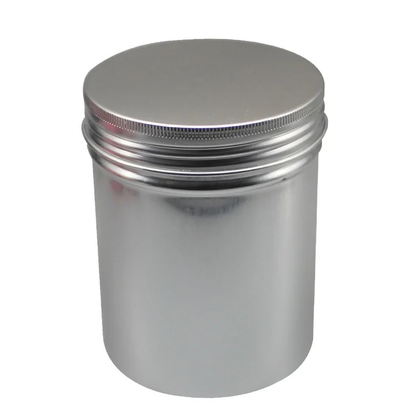 50-1000g Tall Threaded Aluminum Cans Round Aluminum Jar Tea Food Jewelry Cosmetics Aluminum can Storage Sealed Aluminum Box