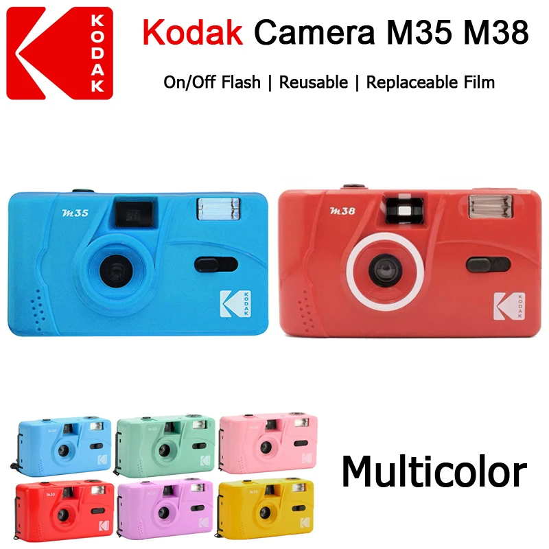 Оригинальная камера Kodak пленка 35 мм с флэш-ветром и перемоткой неодноразовая Ретро рулонная камера s M35 M38 ручной многоразовый мини-подарок
