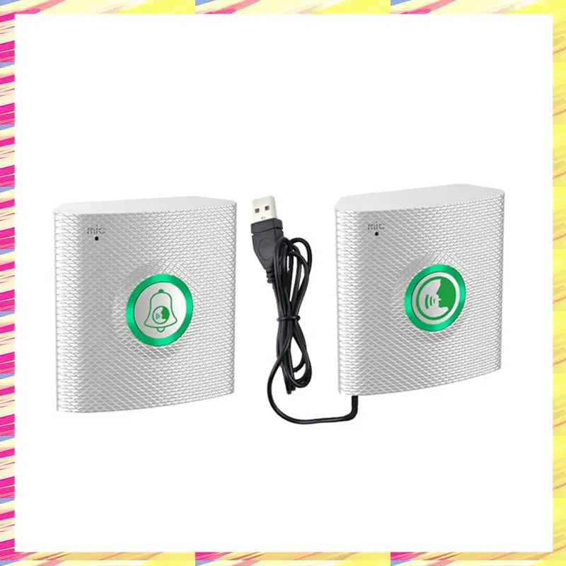 

ABJJ Wireless Long Distance Voice Intercom Full Duplex Door Phone Two Way Audio Doorbell Welcome Chime Elderly Bell